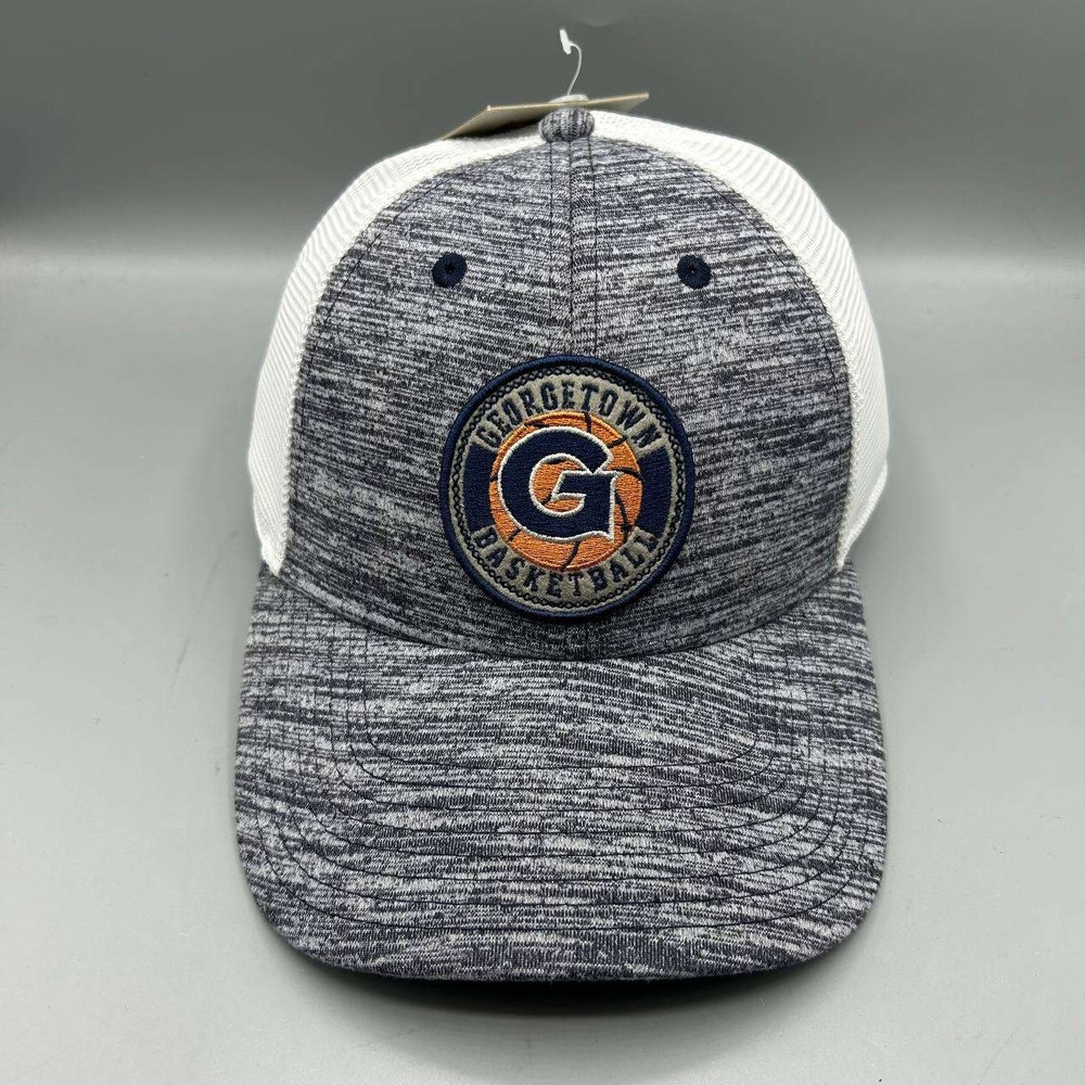 Georgetown Hoyas NCAA Trucker Hat Men Gray White The Game Snap Back Cap New